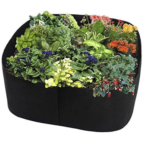 (S)Sac de plantation respirant pour balcon, cour ou jardin, Noir (1/5)