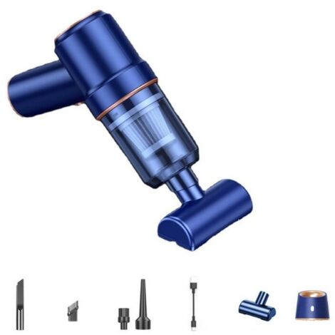Améliorer Professional Aspirateur Multifonction 6000PA, Aspirateur à Main sans Fil, Anti-poussière et Souffleur d'air,Aspirateur de Voiture portatif Humide et Sec avec Plusieurs Embouts (1/5)