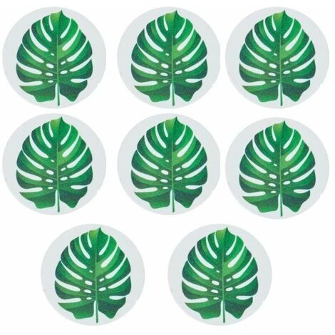 8 Pièces Vert Autocollants de Baignoire antidérapants Autocollants antidérapants Baignoire Douche Autocollants Antidérapants Stickers Imperméable pour escaliers Salle de Douche (1/5)