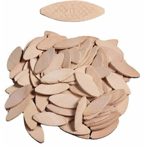 （une centaine de pièces）Lamello en Qualité de Menuisier/Plaques de Raccordement/Chevilles Plates/Connecteurs Bois Hêtre，Outil d'amarrage, couleur bois (1/5)