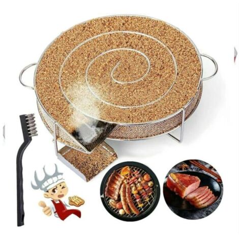 Générateur de Fumée Froide pour Fumoir Fumage Viande Poisson avec Brosse Nettoyage Grille Barbecue Smoker Fumage à chaud et à froid BBQ Scie Charbon de bois (1/5)