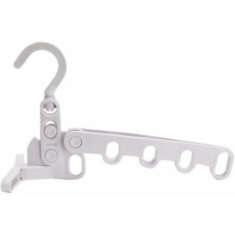 Séchoir portable pliable pour vêtements touristiques - Multifonctionnel - Cintre à cinq trous - Support de séchage portable (1/5)