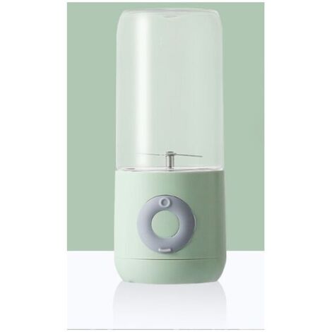 Vert 500ml Mini Mixeur Fruits Portable en Plastique avec 6 Lame en Acier Inoxydable Personnelle Blender pour Légumes Smoothie Shakes USB Rechargeable Mélangeur Électrique (1/5)