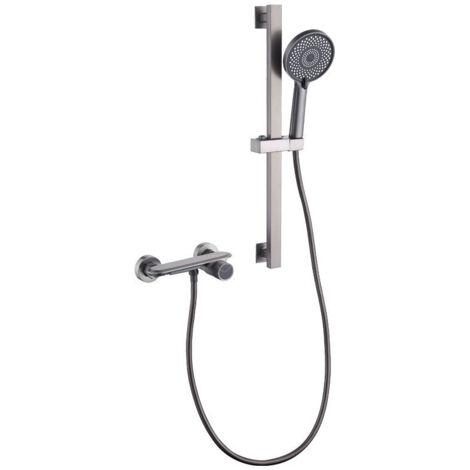 Cascade salle de bain baignoire mitigeur gris mitigeur de bain avec douche 3 Mode robinet mural bain douche salle de bain mitigeur,gris (1/5)
