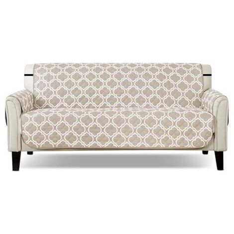 Beige Housse de canapé Housse Fauteuil Antidérapant Protège Canapé Protecteur de canapé pour Animaux de Compagnie (1/5)