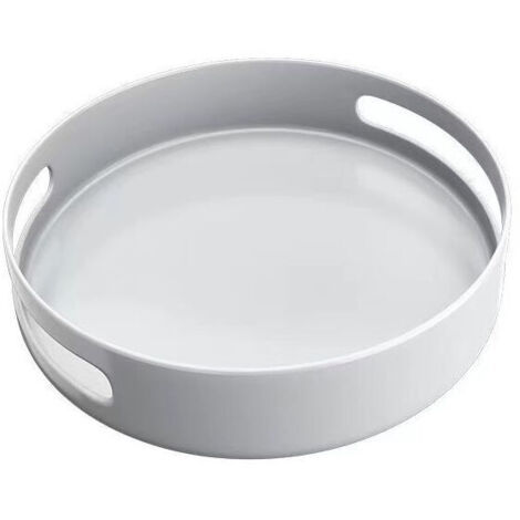 1 Étagère à épices Plateau Tournant en Plastique Blanc Accessoire de rangement pour (1/5)
