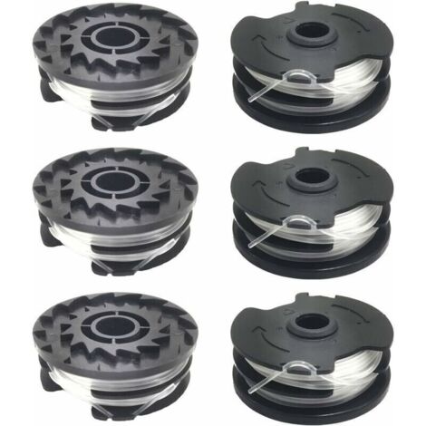 Lot de 6 bobines de fil de rechange pour coupe-bordure LIDL Parkside PRTA 20-Li A1, B2, C3, PRT 550 A1, A3, PRT 300 A1..DEBUNS (1/5)