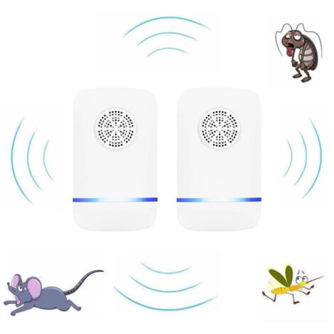 2 pièces Ultrason Moustique,Répulsif Ultrason Anti Moustiqueé,Répulsif Moustique Ultrason,Répulsif Ultrason Anti Insecte,Répulsif Ultrason Chauve-Souris,Répulsif à Moustiques Ultrasons,pour Moustiques (1/5)