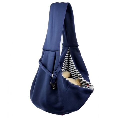 Bleu Sac de Transport pour Chien et Chat Bandoulière Réglable Sac Transport Chien Sac à Bandoulière Mains Libres Sac Transport Petit Chien pour Petit Moyen Animaux Jusqu’à 7.5kg (1/5)