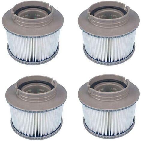 (4 pièces)MSPA Cartouches de Rechange de Filtre pour Tous Les modèles Whirlpool Spas Swimming Piscine,Cartouches filtrantes avec Filet pour MSpa Les spas Bubble Spa (1/5)
