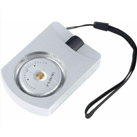 Clinomètre portatif Compact Professionnel en Aluminium pour altimètre précis pour mesurer Les hauteurs Pentes Angles Argent (1/5)