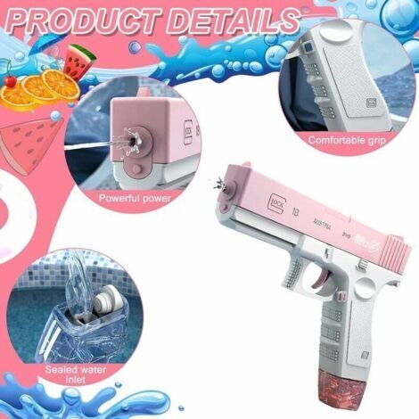 SpyraGO Pistolet à Eau électronique Automatique – Portée 9 M, Affichage LED, Charge Rapide – Pour Kids Et Adultes, été 2026 !
