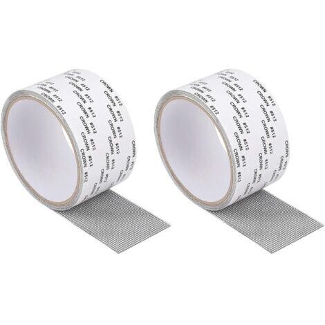 1 jeu de clips pour réparer les moustiquaires domestiques, bandes de réparation auto-adhésives pour trous de vers, patchs de réparation de drains carrés décoratifs invisibles et auto-adhésifs (10 pièc (1/5)
