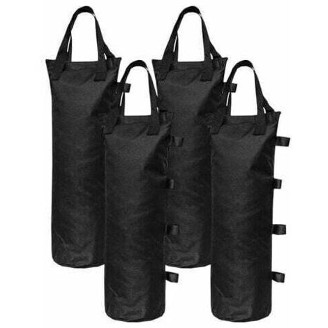 Sacs de sable, contrepoids pour pieds de tente, pare-soleil, housses pour pieds de tente, contrepoids noirs (1/4)