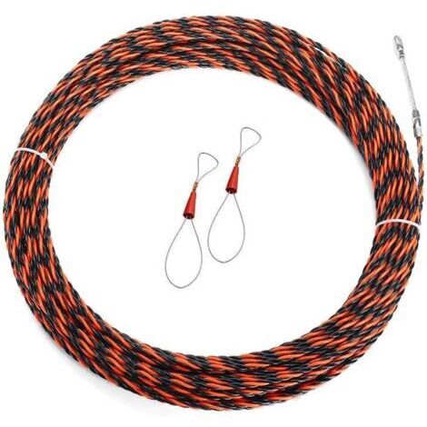 Tire-câble télescopique de 50 mètres pour électricien, diamètre 5 mm, pour installation facile. (1/5)