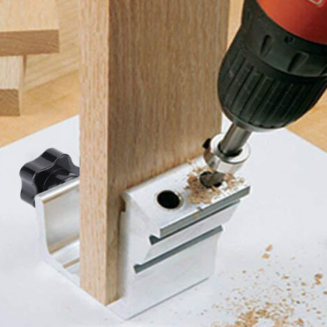 Kit de fixation pour trous angulaires en alliage d'aluminium, un outil de positionnement de précision pour le travail du bois et l'assemblage de structures en bois. (1/4)