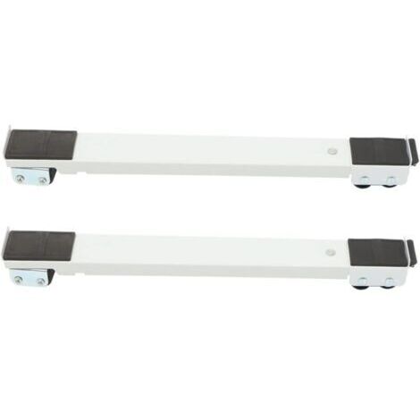 1 support pour machine à laver, roulettes pour réfrigérateur, support pour appareil électroménager à fermeture éclair unique, support portable en tôle pour appareil électroménager (1/4)