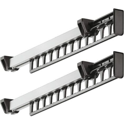 Cintre extensible et portable, pouvant contenir 12 cintres, longueur 312 mm, lot de 2 (1/4)