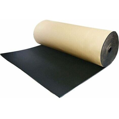 Isolation phonique et mousse insonorisante pour voiture, 200 cm x 50 cm, 3 mm d'épaisseur. Matériau en caoutchouc imperméable et ignifugé. Réduit le bruit et les vibrations du moteur.