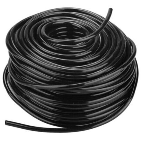 Tuyau d'irrigation goutte à goutte en PVC flexible, 4/6 mm, pour l'irrigation des pelouses et des jardins dans les applications industrielles et agricoles (50 mètres).