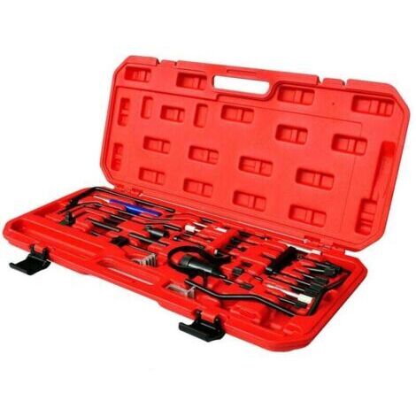 Outil de calage moteur pour Citroën et Peugeot. Bloque le volant moteur et l'arbre à cames. Livré avec une mallette à outils rigide. (1/5)