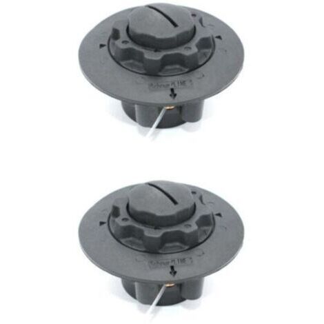 Têtes de coupe (lot de 2) pour Stihl FSE 60, FSE71, FSE81, FS38, FS40, FS45, FS46, FS50, Viking TE600, TE700, TE1000, AutoCut 5-2 et AutoCut C5-2. Numéros de pièces : 4006 710 2103 et 4006 710 2106. (1/4)