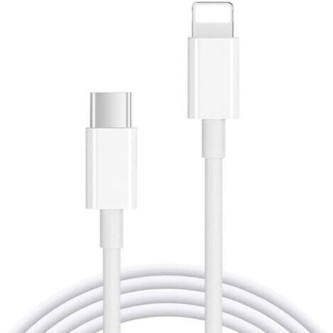 Câble de charge USB-C de 2 mètres pour iPhone, compatible avec la charge rapide et la synchronisation câble USB Type-C vers Lightning. (1/3)