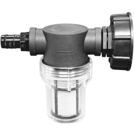 Robinet de raccordement pour réservoir d'eau de 1000 L, raccord pour tuyau d'arrosage avec filtre, adaptateur pour réservoir d'eau IBC S60x6, raccord pour tuyau d'arrosage avec récupérateur d'eau de p