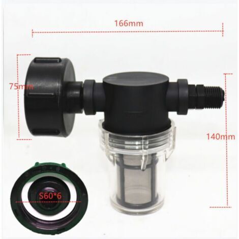 Adaptateur de robinet en forme de U pour réservoirs IBC de 1000 L, réservoirs de récupération d'eau de pluie et filtres, filetage extérieur de 1/2 pouce. (1/3)