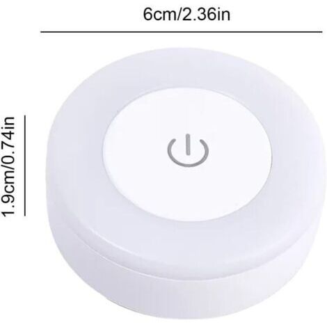 Cette lampe tactile à intensité variable utilise une source d'alimentation magnétique et peut être installée sur les murs, les armoires, dans les cuisines, sous les armoires ou sur les comptoirs. (1/3)