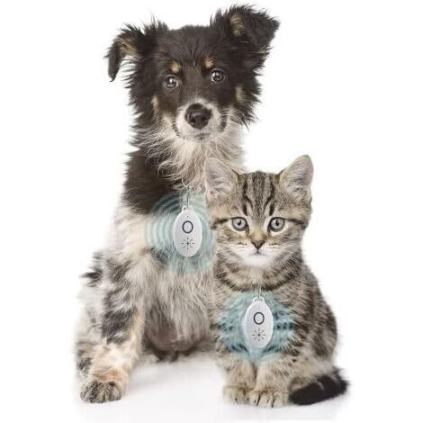 Répulsif anti-puces ultrasonique portable, répulsif anti-moustiques électronique non toxique, rechargeable par USB, répulsif anti-insectes spécifique pour chiens (1 pièce) (1/4)