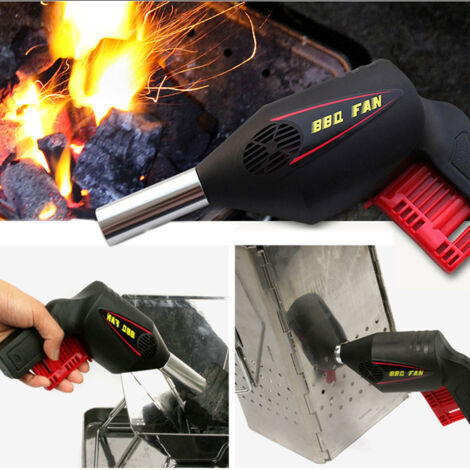 Ventilateur électrique portable pour barbecue, outil de séchage pour barbecue, idéal pour le camping, les pique-niques, les barbecues en plein air, cadeau de Noël pour un mari. (1/3)