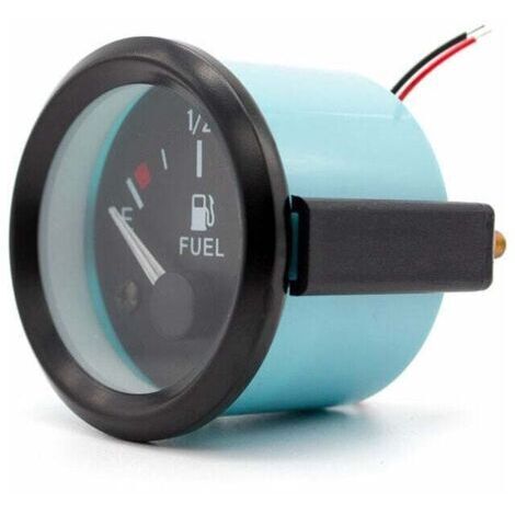 Jauge de niveau de carburant universelle 12 V de 52 mm avec indicateur E-1/2-F, adaptée aux voitures, SUV, camions et navires.