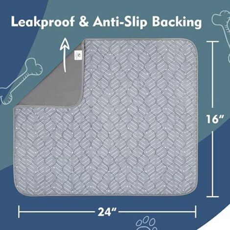 Tapis absorbants lavables pour chiens, réutilisables, faciles à nettoyer, adaptés aux chiots. (1/3)