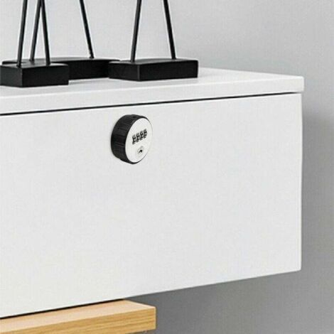 Nouvelles serrures pour boîtes aux lettres et meubles, serrure à combinaison à 4 chiffres, livrée avec 1 clé, blanche.