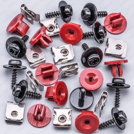 Le kit de capot moteur T30 en 10 pièces comprend un couvercle, des vis, des écrous et des clips, et est compatible avec les modèles Ford Focus, Mondeo, Kuga, Explorer, C-Max et Transit. (1/2)