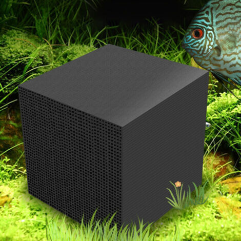 Purificateur d'eau cubique pour aquarium, filtre écologique pour aquarium, filtration et adsorption ultra-puissantes, 10x10x5 cm. (1/4)