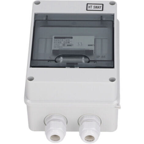 Disjoncteur miniature 2P 125A 1000V CC, interrupteur étanche IP65, adapté aux systèmes d'énergie solaire photovoltaïque. (1/3)