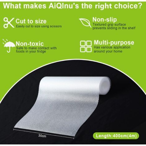 Tapis de tiroir antidérapants, tapis de tiroir antiadhésifs en EVA, tapis de réfrigérateur transparents et imperméables, tailles personnalisables, adaptés à la protection des tiroirs, placards et étag