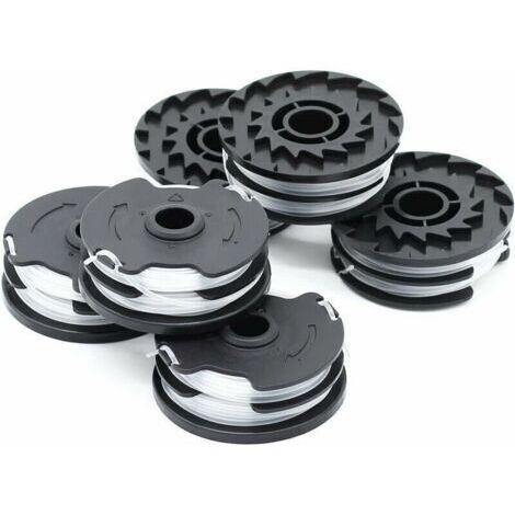 Bobines de rechange de 1,6 mm pour tondeuses à gazon sans fil, lot de 6 (1/3)