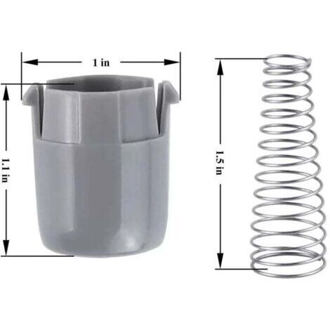 Ensemble piston magnétique et ressort de porte (2 pièces) pour lave-linge, modèle AGM73610701, compatible avec les lave-linge LG et Kenmore. Références : AGM73610702, AP5331994, MEG61961401, 2002592 (1/3)