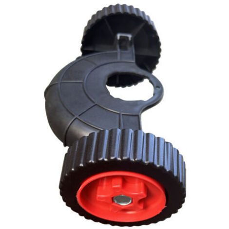 Roues de support réglables pour tondeuses à gazon – Réduisent la fatigue – Compatibles avec les tuyaux de 2,5 à 3 cm de diamètre – Installation facile (1/3)
