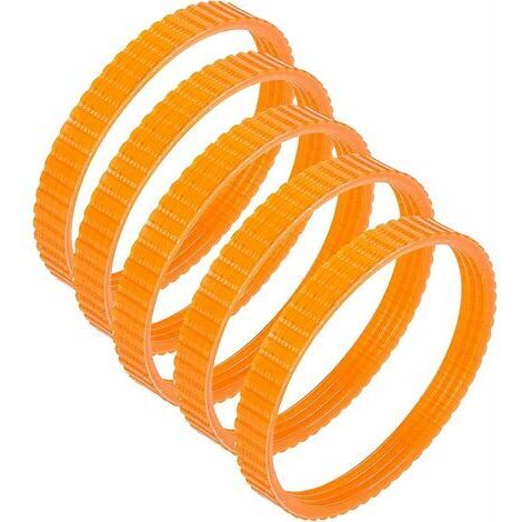 Un jeu de 5 courroies d'entraînement pour raboteuses électriques de 9,6 mm, compatible avec le modèle Orange 1900B. (1/4)