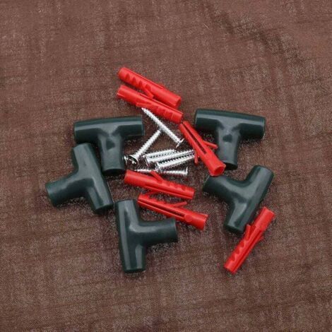 Kit de fixation murale pour clôture en 30 pièces avec boulons d'ancrage et vis, adapté aux clôtures et aux cadres métalliques. (1/3)