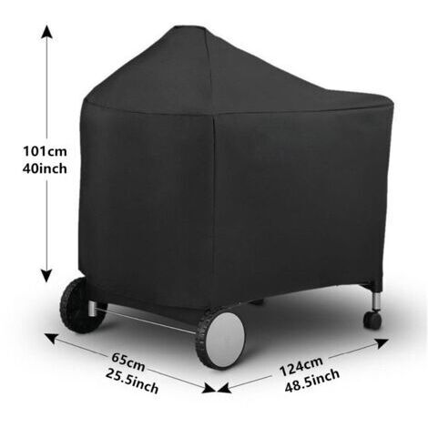 Housse de protection étanche pour barbecue Weber 7152, mesurant 124 x 65 x 101 cm. (1/4)