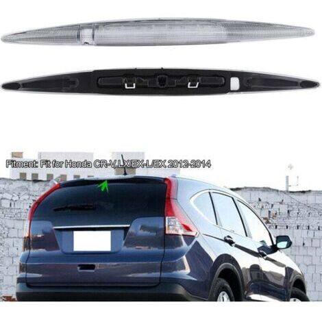 Troisième feu stop surélevé Jeffergarden, lentille transparente, compatible avec les modèles Honda CRV LX/EXL/EX 2012-2014. (1/3)