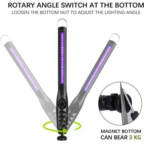 Lampe de désinfection UV, chargeur USB, batterie rechargeable intégrée, portable. (1/4)