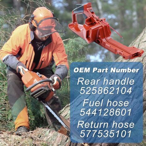 Kit de filtre à air pour poignée arrière du réservoir d'huile des tronçonneuses Husqvarna 445, 450, 445E et 450E. Référence : 525862104. (1/3)