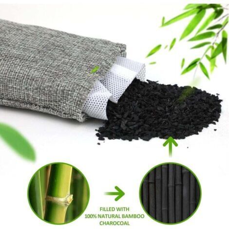 Six purificateurs d'air, des sachets désodorisants au charbon de bambou et un dessiccant pour éliminer les odeurs de formaldéhyde dans les chaussures, les voitures et les armoires de salle de bain. (1/3)