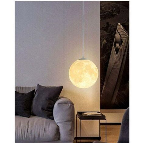 Plafonnier en forme de croissant, 18 cm – Matériau PLA durable – Douille E27, compatible avec les ampoules LED – Convient pour l'éclairage décoratif des chambres et des salons. (1/4)